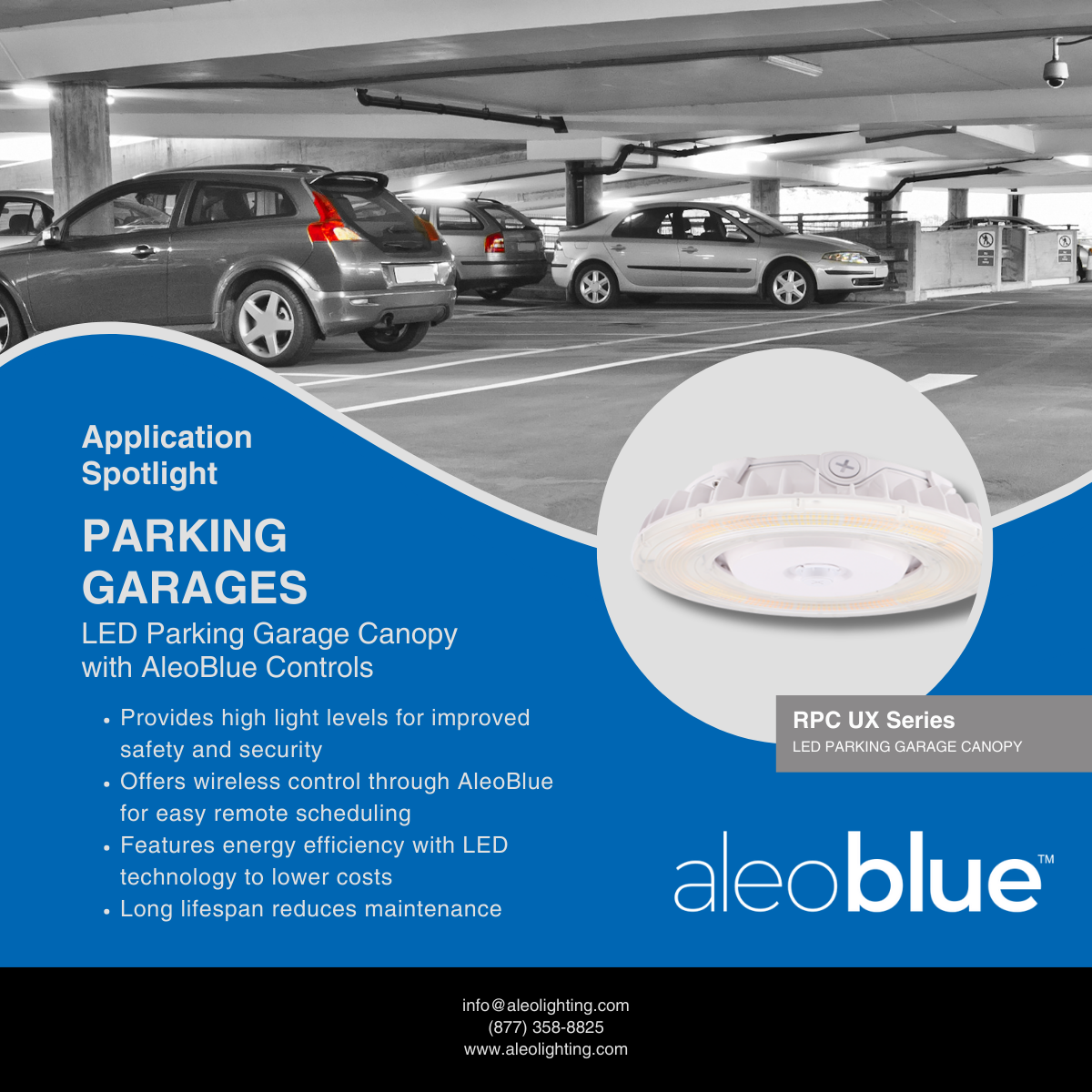 Application Spotlight Parking Garages Aleo Lighting