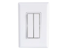 AB-BTT-S2A WHWireless Double Rocker Self-Powered Switch